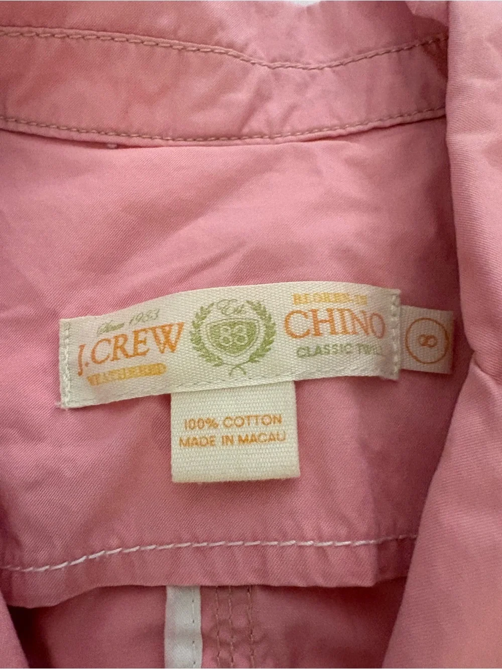 J. Crew lightweight pink